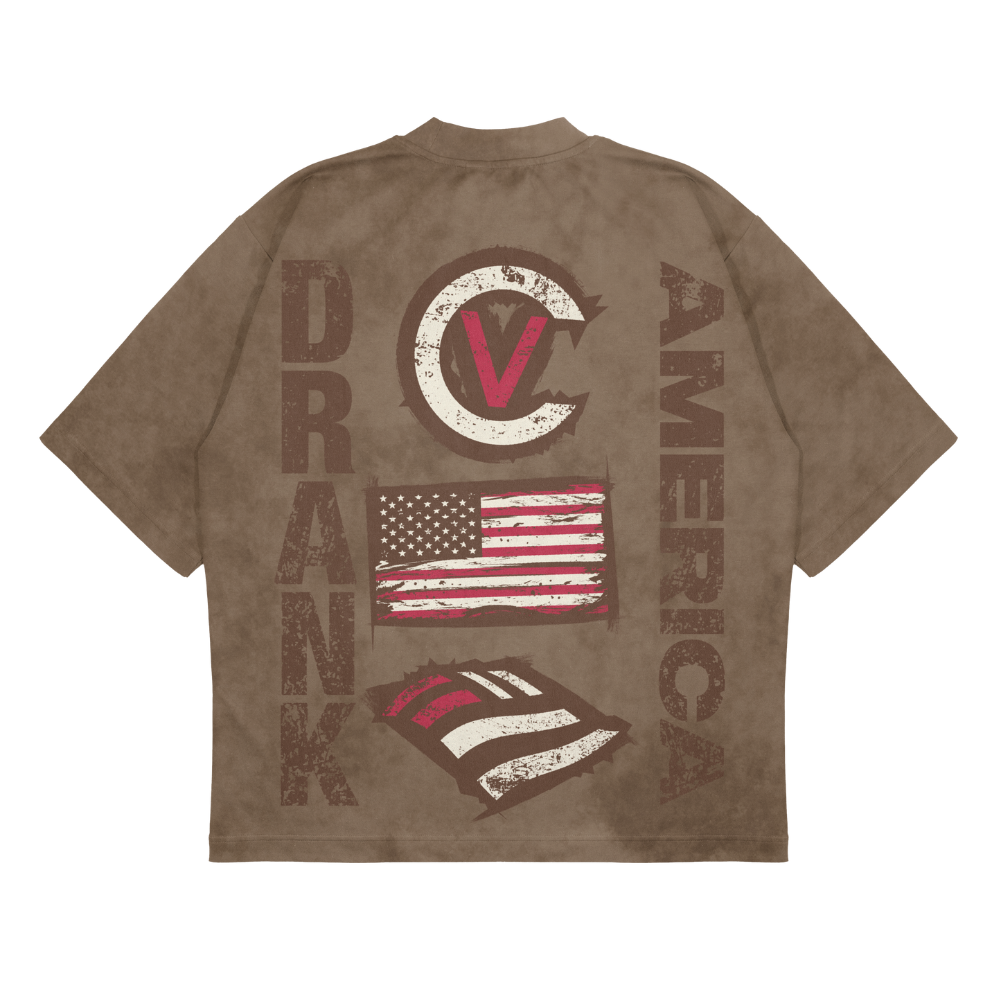 DOA FLAG T-SHIRT BROWN