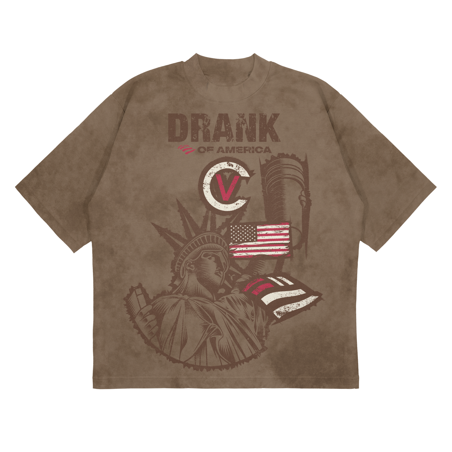 DOA FLAG T-SHIRT BROWN